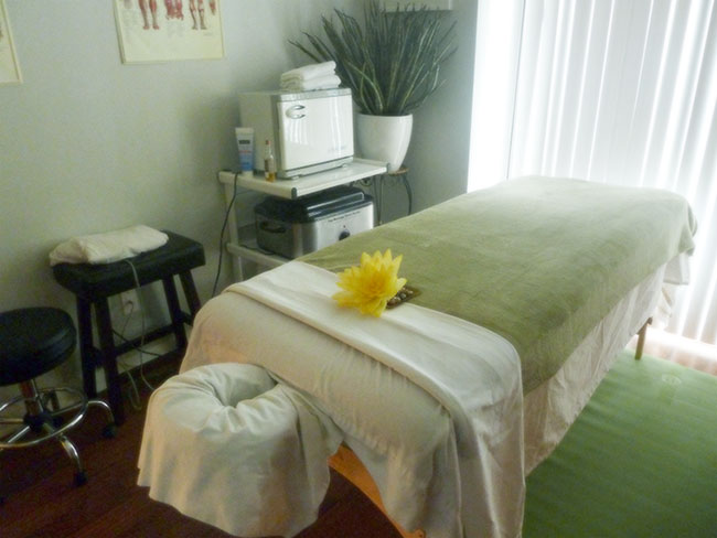 Irina Marukhnyak, registered massage therapist, welcomes you to her relaxing facility.